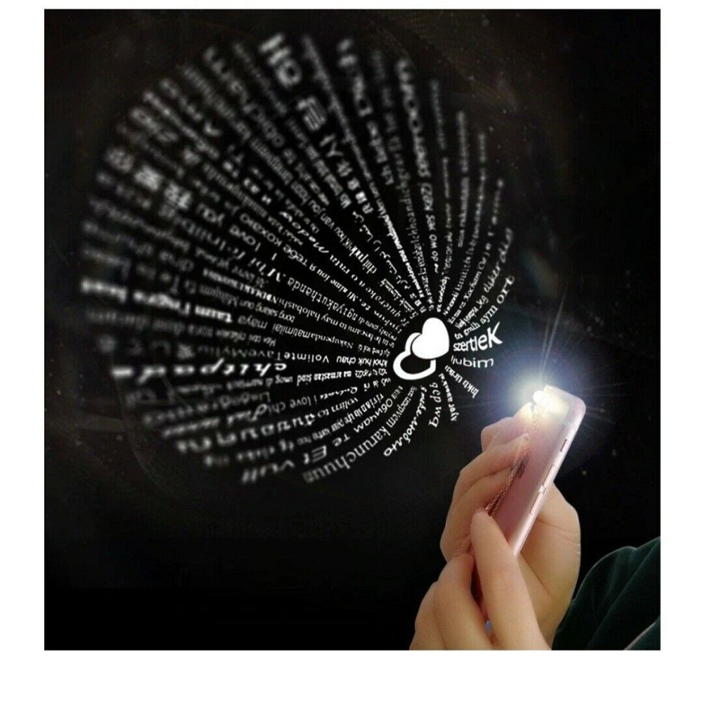 Vòng cổ Mặt Máy Chiếu I Love You 100 Ngôn Ngữ Độc Đáo Cho Cặp Đôi