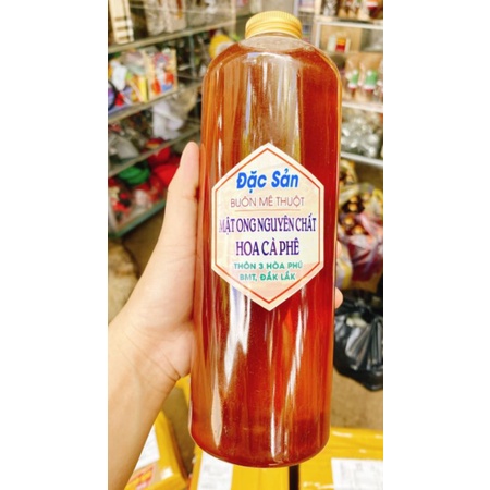 Mật Ong Hoa CaFe chai 1lit