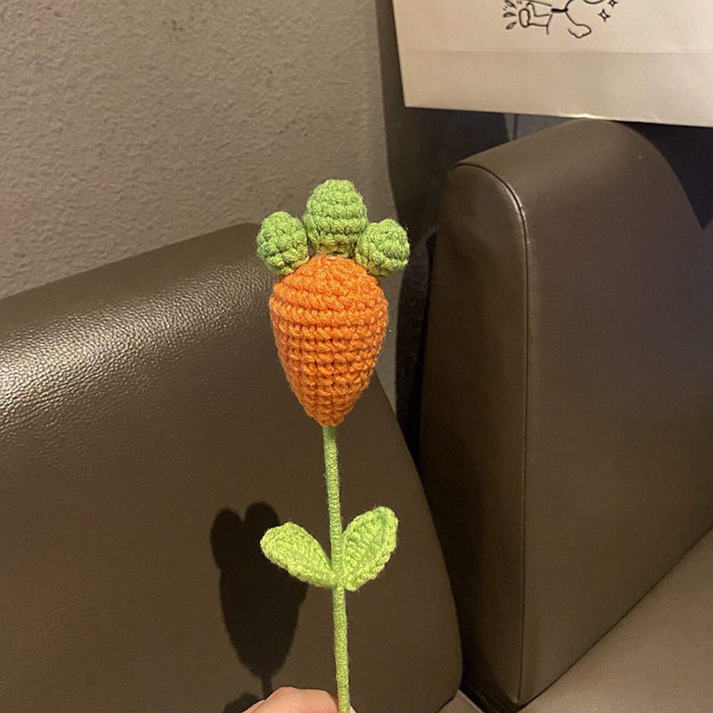 Bó Hoa Thỏ Bằng Len - Bó Hoa Bằng Len - Thỏ Hoa Handmade - Hoa Cà Rốt - Quà tặng Valentine/ Tốt nghiệp
