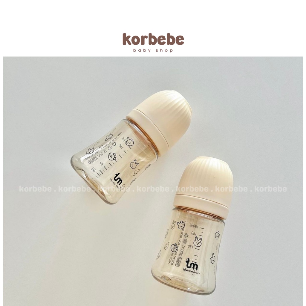 Bình sữa Tovi and Molly hình thỏ Hàn Quốc cho bé 180ml/280ml
