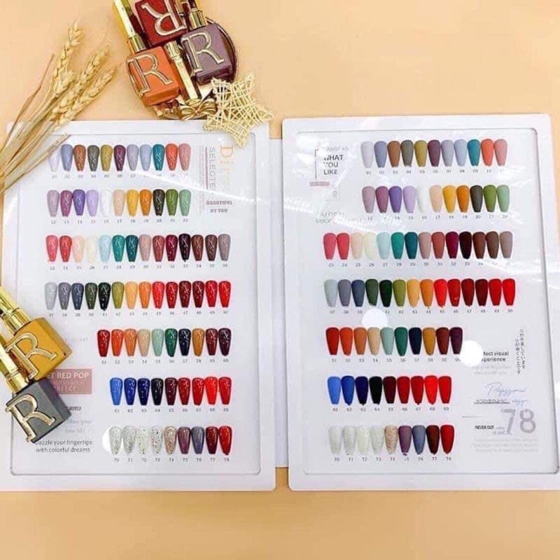 Dirse 78 màu cao cấp tặng kèm bas top & bảng màu chất Sơn bao chuẩn