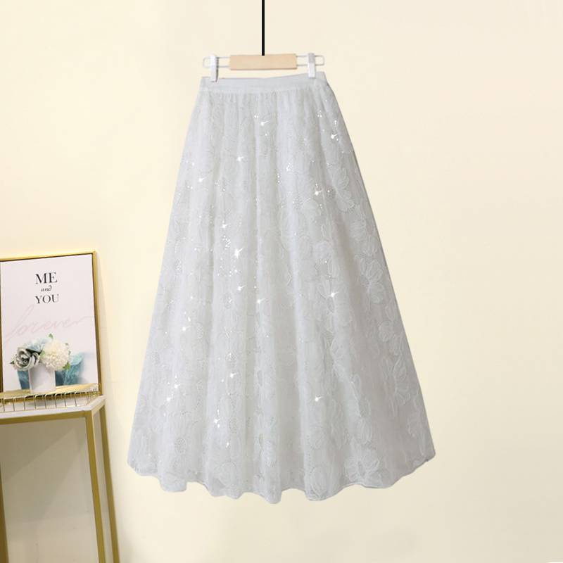Plus Set Áo Sweater Dệt Kim Phối Chân Váy Thời Trang Mùa Thu 2022 Cho Nữ