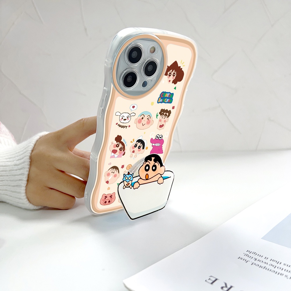 Ốp điện thoại hình cậu bé bút chì cho Samsung Galaxy S20 S10 FE Plus Ultra 5G