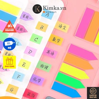 Ghi chú, giấy note, giấy đánh dấu nhỏ 5 màu neon