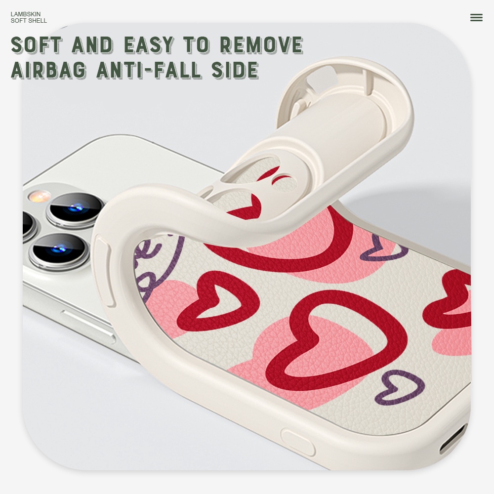 Xiaomi Redmi Note 10 10S 9 9S 8 7 Pro 5G Cho Ốp lưng điện thoại In Hình Lambskin Flowers Love Heart