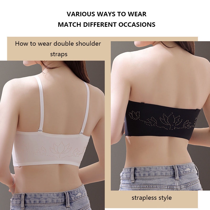 Áo Ngực Không Đường May Cài Khóa Trước Chống Trượt Cho Nữ jp5