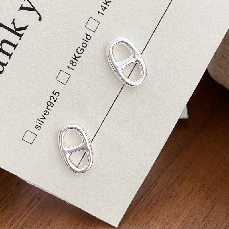 Bông tai cá tính đơn giản, bông tai mũi lợn thời trang, bông tai theo xu hướng Hàn Quốc, bông tai nữ tính