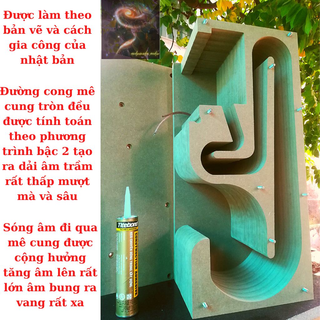 Thùng loa DIY ma trận toàn dải 8inch