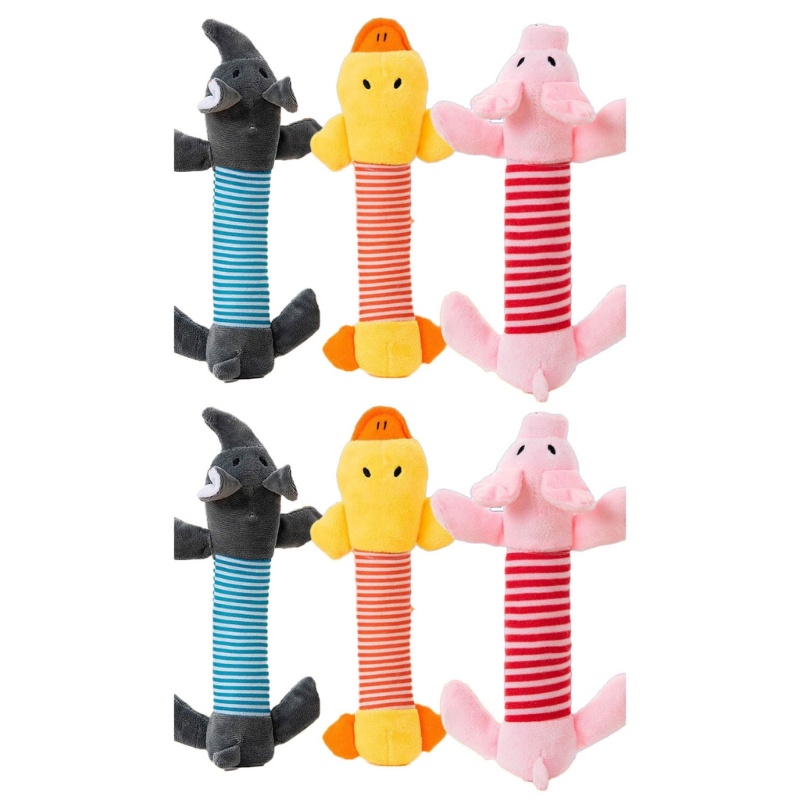 Set 6 Đồ chơi nhồi bông Phát Ra Âm Thanh Vui Nhộn Cho Cún Cưng