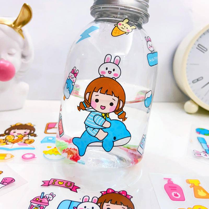 Dễ Thương Sticker Dán Trang Trí Sổ Tay Chống Thấm Nước Họa Tiết Hoạt Hình Đáng Yêu