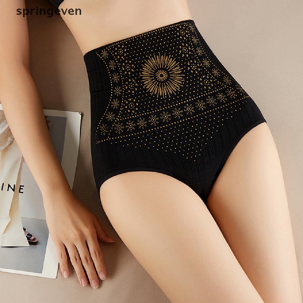 Quần Lót Lưng Cao Định Hình Eo Không Đường May Plus Size Thoáng Khí Cho Nữ