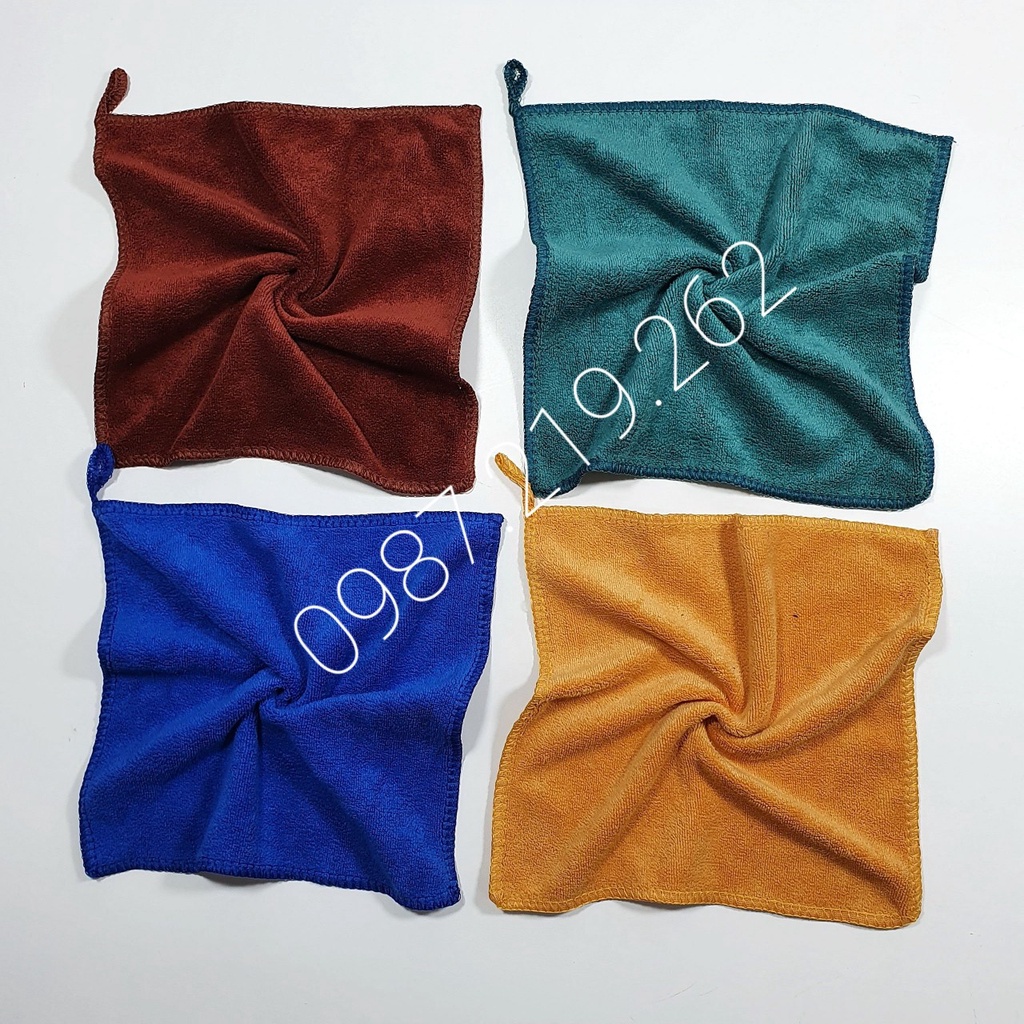 Sét 5 Khăn Lau Đa Năng Hannoitex Chất Microfiber 30*30cm