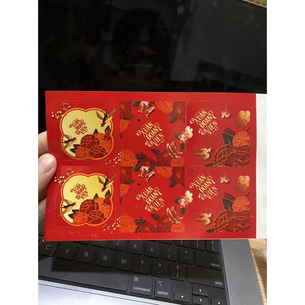 Tem Tết Decal dán chúc mừng năm mới 2024 - Sticker decor trang trí Tết Happy New Year Sticker @gocdoquyen