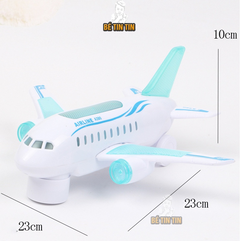 Combo Máy bay điều khiển chạy mặt đất có đèn và Đồ chơi xịt nước mini