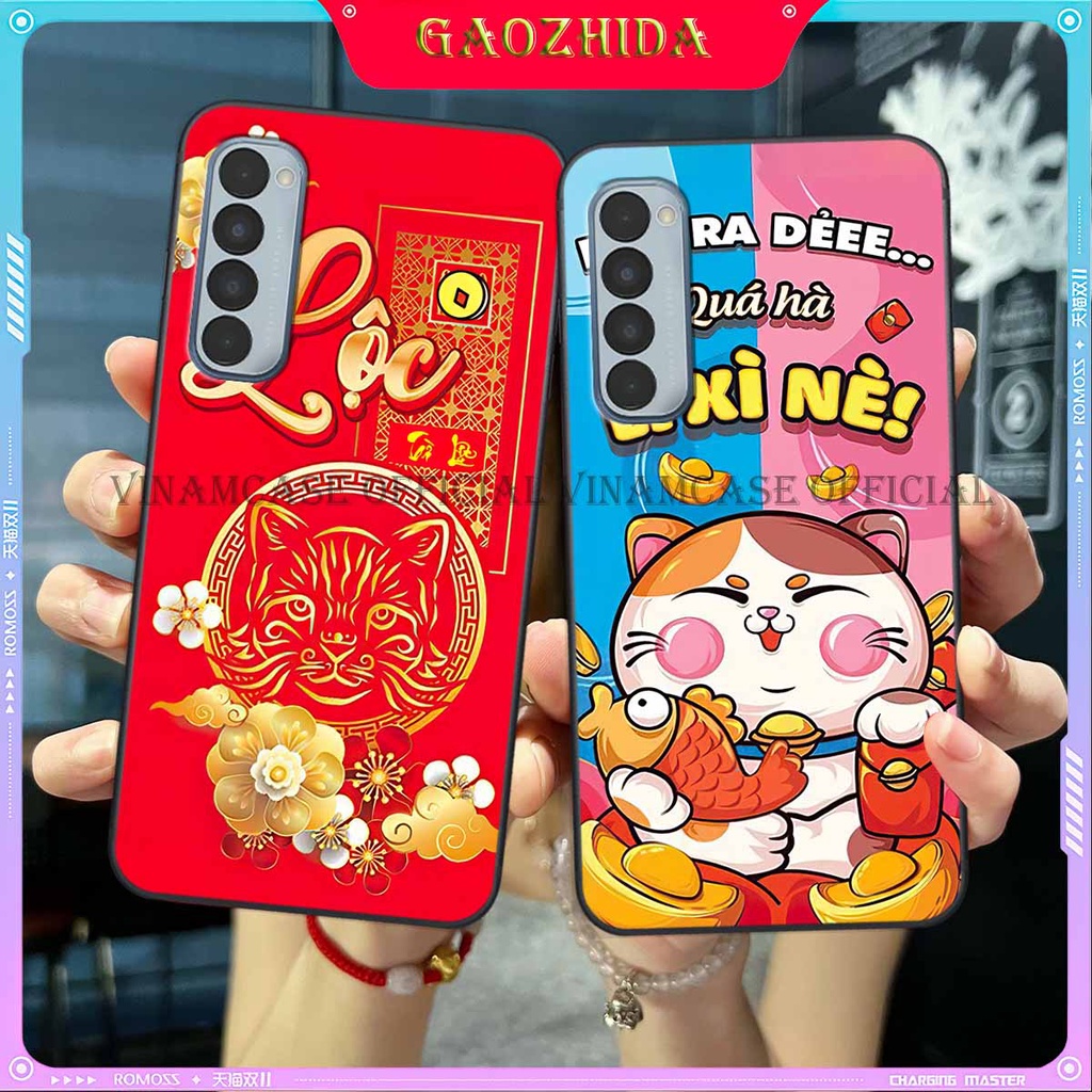 Ốp Oppo Reno4 /  Reno4 Pro / Reno 4 In hình Mèo thần tài tết