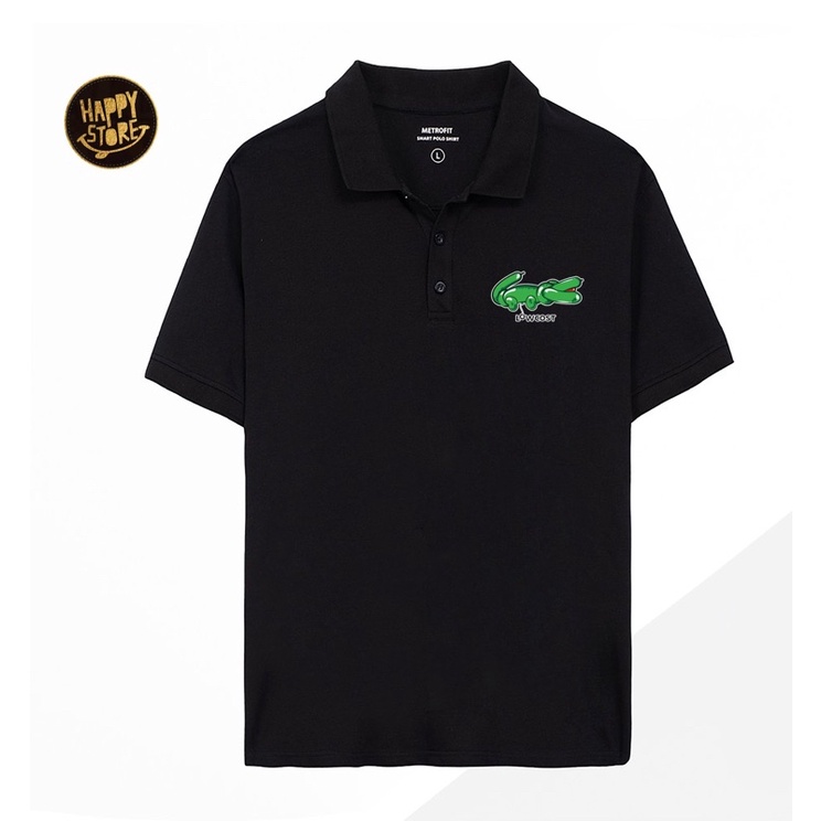 Áo thun polo hình cá sấu cute chất vải cá sấu lacoste