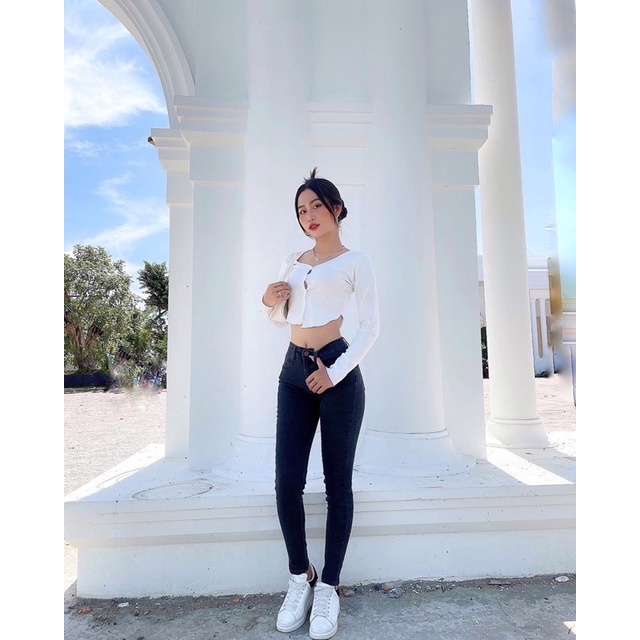 Quần skinny xám Premium