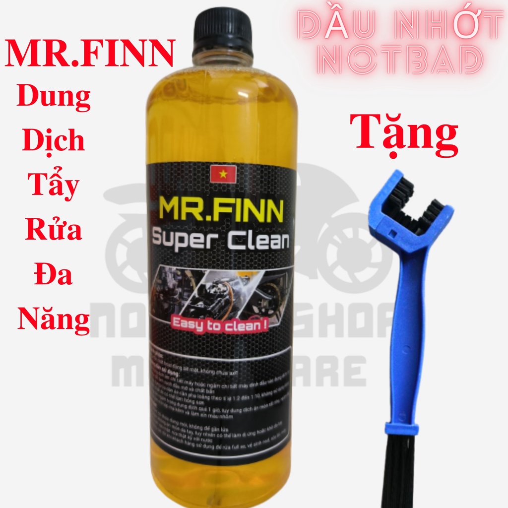 Dung dịch tẩy rửa đa năng Mr.Finn Super Clean 500ml,1L - Hàng Chính Hãng