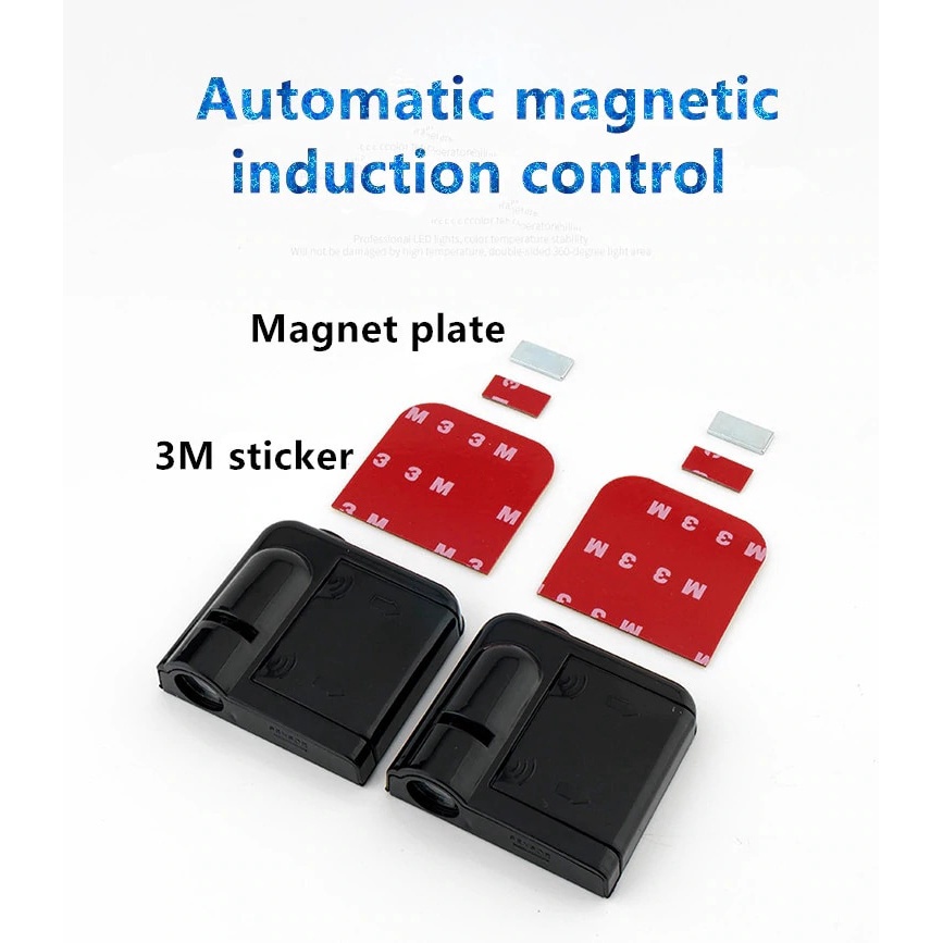 1 Đèn LED Không Dây Hình Hello Kitty Gắn Cửa Xe Hơi