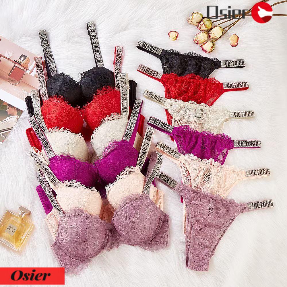 Quần Lót Lụa Phối Ren Thoáng Khí Dành Cho Nữ OSIER1|Quần Lót Lưng Thấp Thời Trang Quyến Rũ Cho Nữ