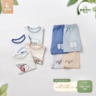 Bộ cộc tay petit Moon cho bé