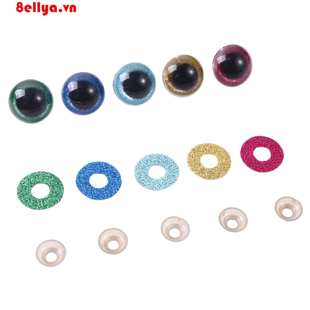 Mắt Nhựa 3D 14 / 16 / 18 / 20 / 22mm Gắn Gấu Nhồi Bông DARNELL7E
