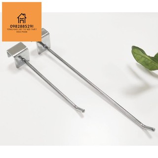 Móc treo phụ kiện ốp lưng điện thoại siêu thị Móc treo phụ kiện cài thanh inox 15*30mm