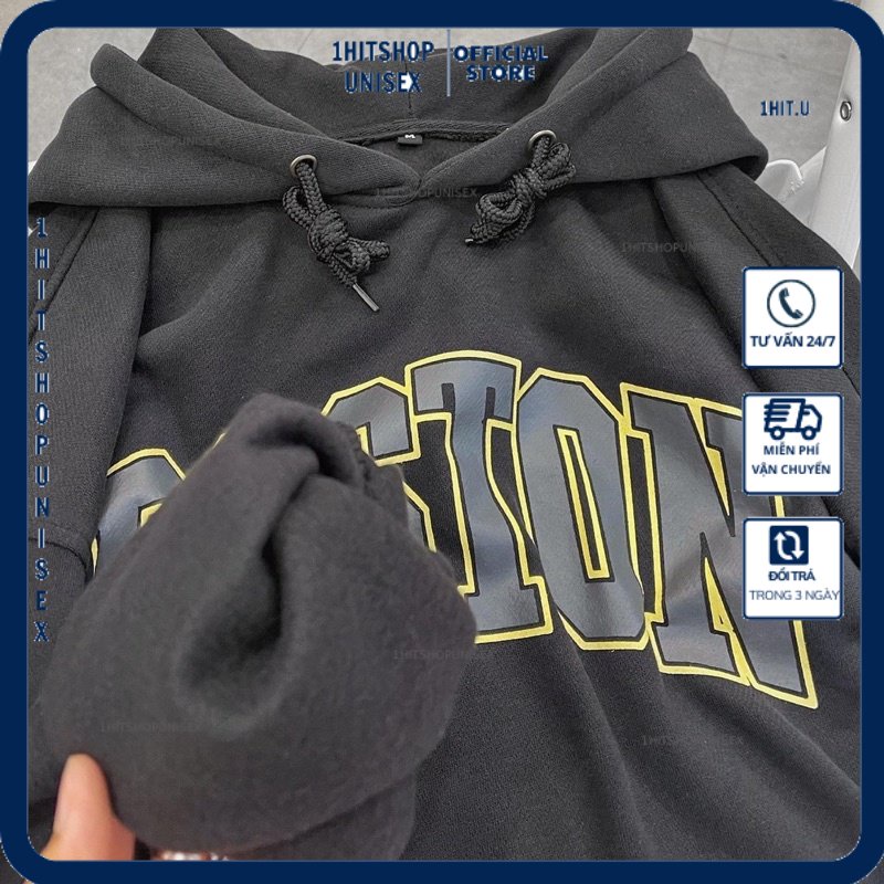Áo Hoodie Dáng Rộng BOSTON PQK