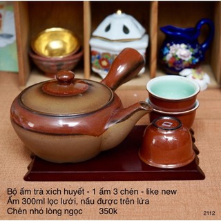 Bộ ấm trà đất nung - gốm sứ nhật bản