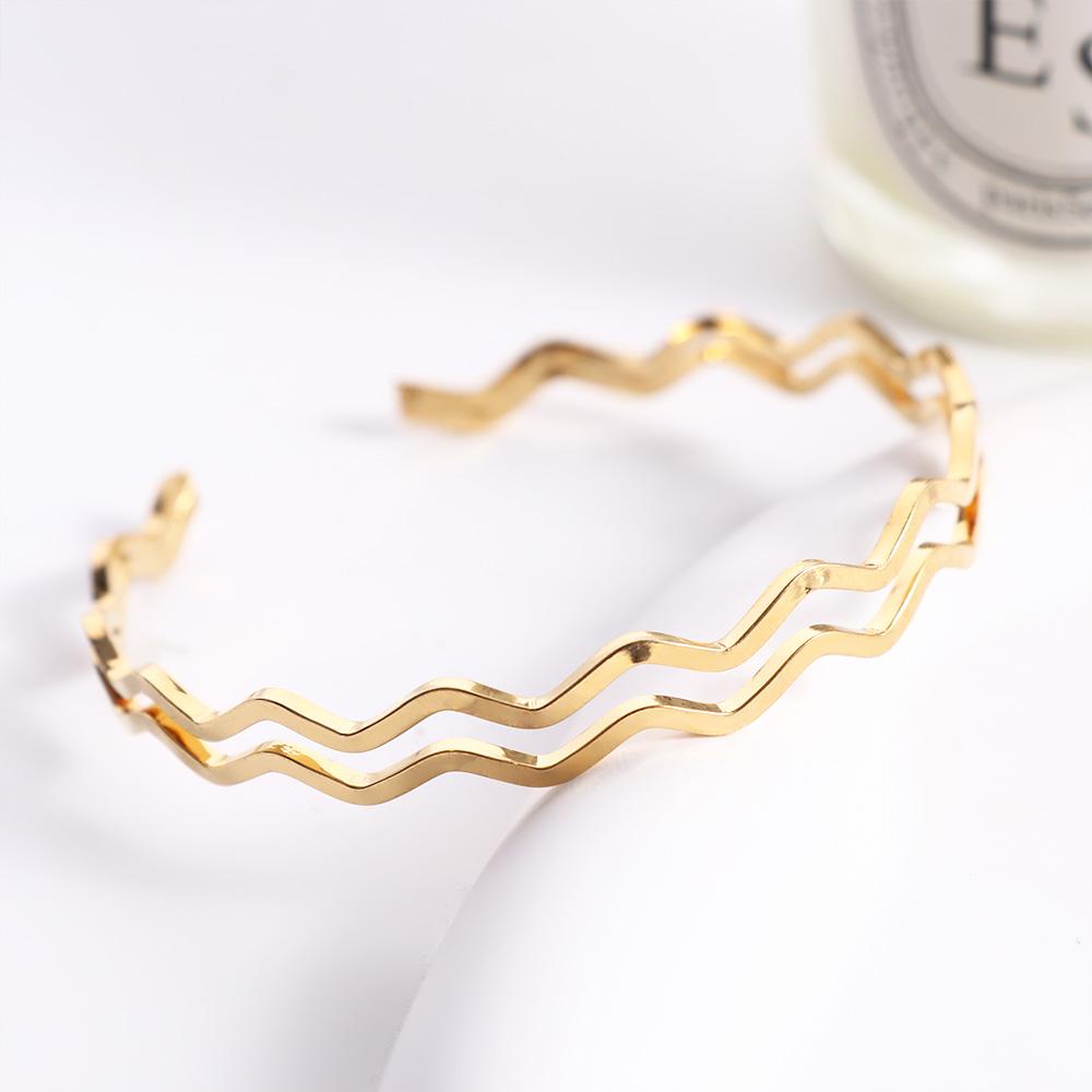 Vòng Đeo Tay Họa Tiết Hình Học Dành Cho Nữ|Vòng Đeo Tay Dạng Hở Bằng Đồng Nhiều Màu Sắc Có Thể Đ|Nhẫn