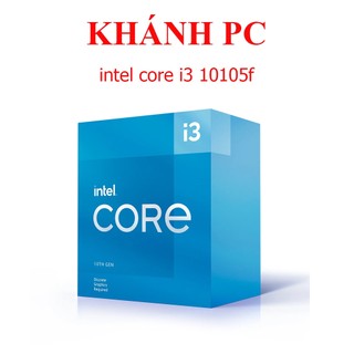 Bộ vi xử lý cpu intel core i3 10105f 3.70ghz 4 nhân 8 luồng 6mb cache socket intel lga 1200 - hàng box hãng bh 36 tháng