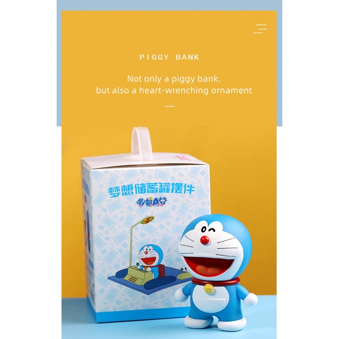 Đồ trang trí doraemon Đựng Tiền Tiết Kiệm Đáng Yêu Cho Bé