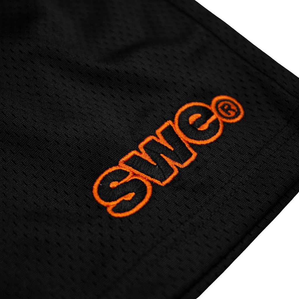 $MAKER X SWE LOGO MESH SHORT - Quần short vải lưới thoáng mát cho mùa hè, thoải mái vận động