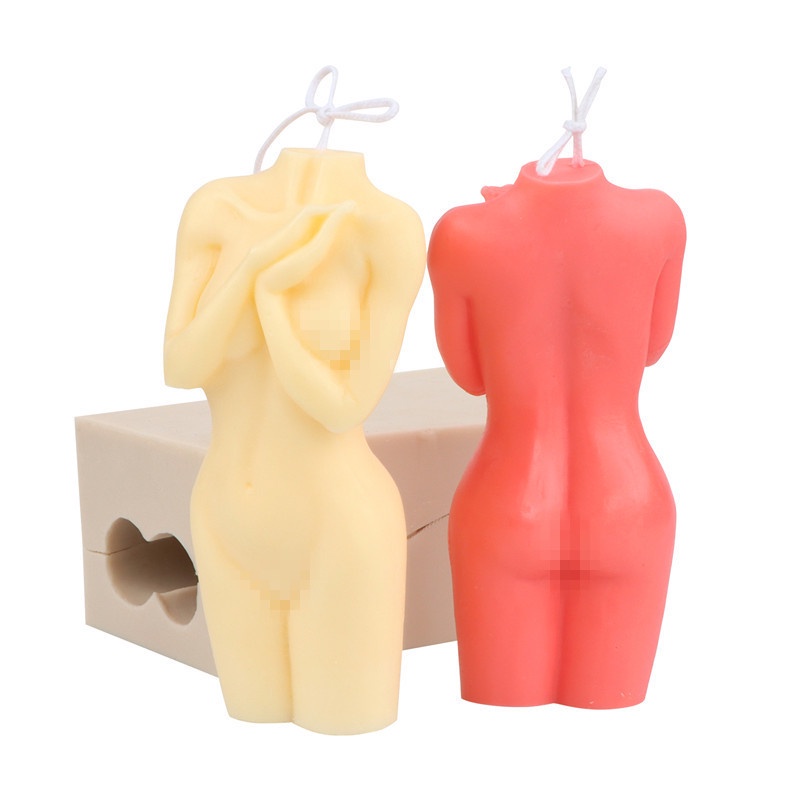 Khuôn Silicone Làm Nến Thơm Hình Bàn Tay Phong Cách Bắc Âu 14.5Cm Diy