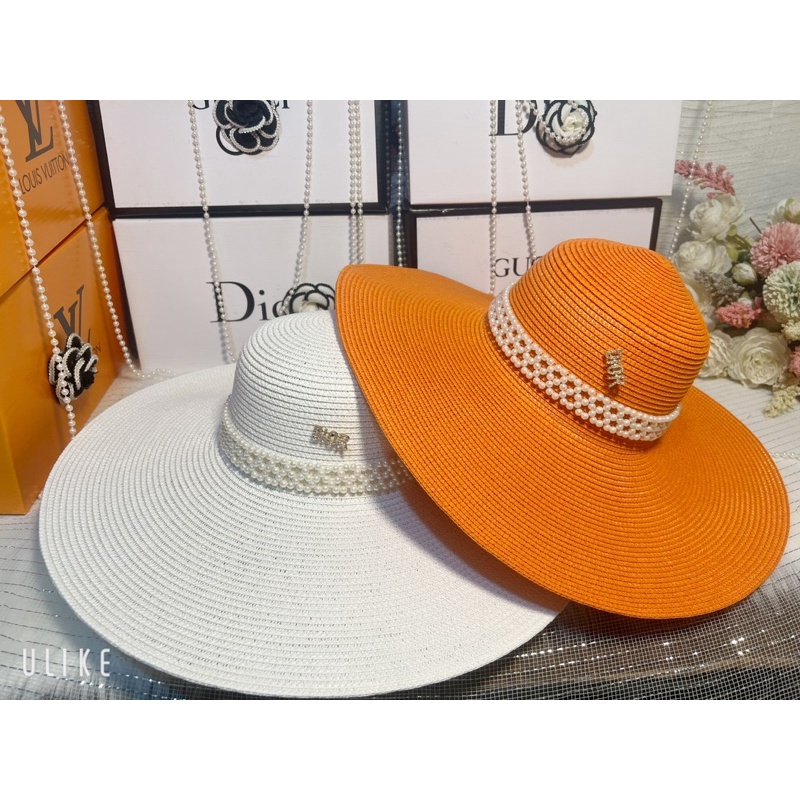 Mũ Cói thời trang đi biển Vành Rộng sang chảnh