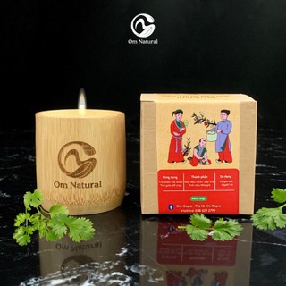 Nến thơm Mùi già hũ tre hương Om