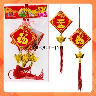 ĐỒ TREO TẾT DÂY VUÔNG NHUNG 1 BỊCH 5 DÂY