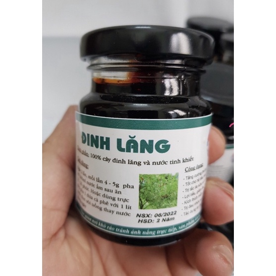 Cao Đinh lăng nguyên chất  200gr hộp thủy tinh