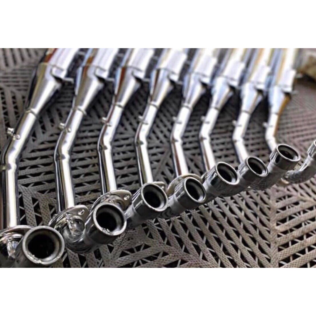 Pô 2543 NF100 Goshi Sài Gòn móc căng dành cho wave dream, pô xe dành cho honda có khắc honda NF100 Goshi như zin No 102