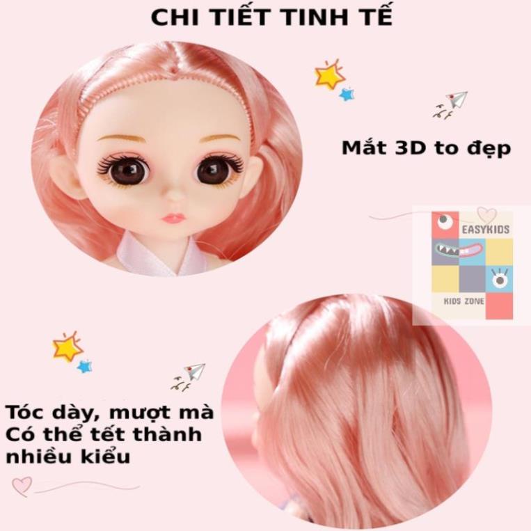 Búp bê, Đồ chơi búp bê 23 khớp xinh xắn cao 17cm dễ dàng cử động, đồ chơi dễ thương cho bé gái