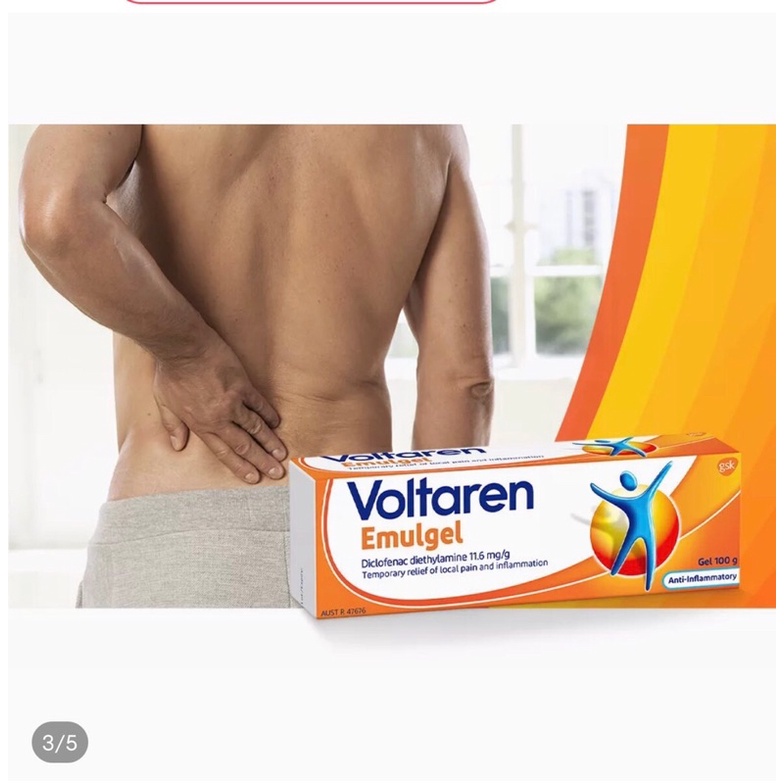 Kem xoa giảm đau Voltaren Emulgel Muscle and Back Pain Relief 180g