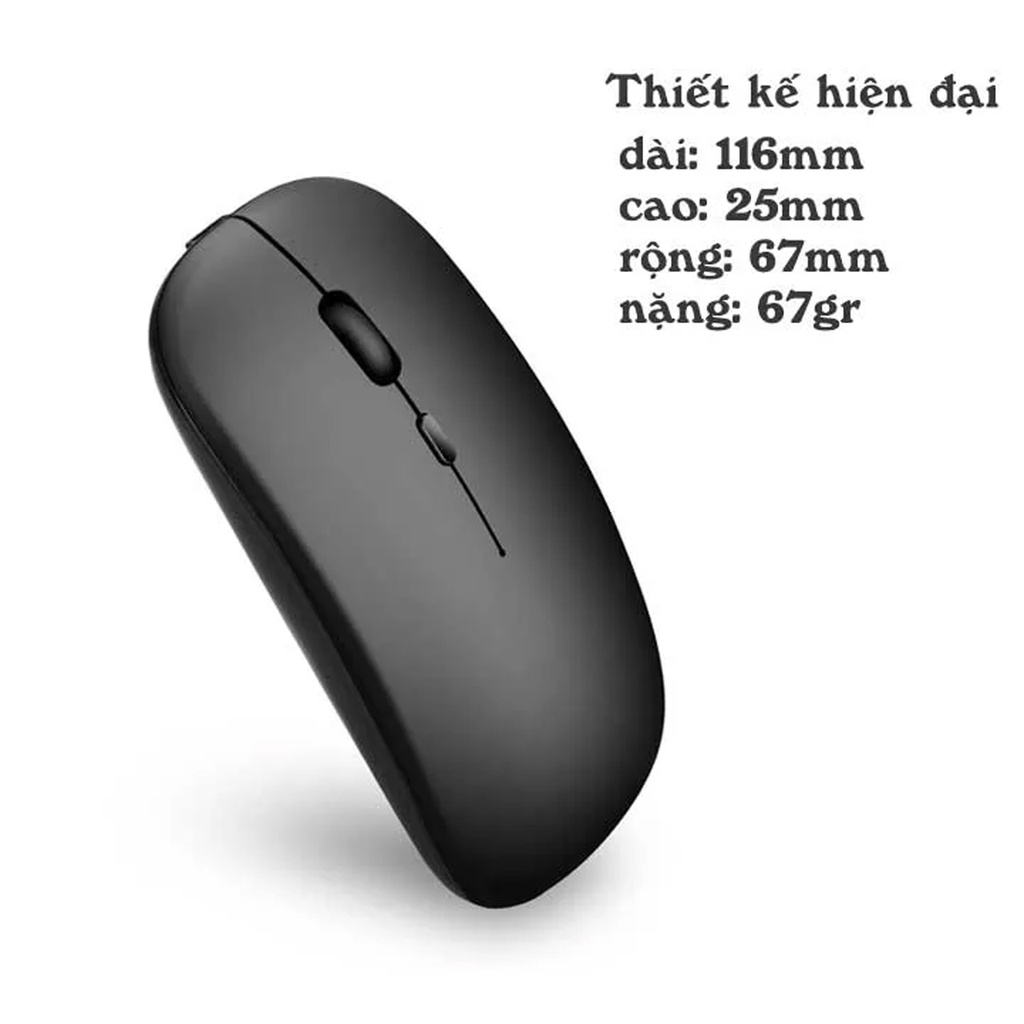 Chuột Không Dây 2.4g Siêu Mỏng Sạc Pin Tiện Dụng Dành Cho Máy Tính / Laptop -dc4953