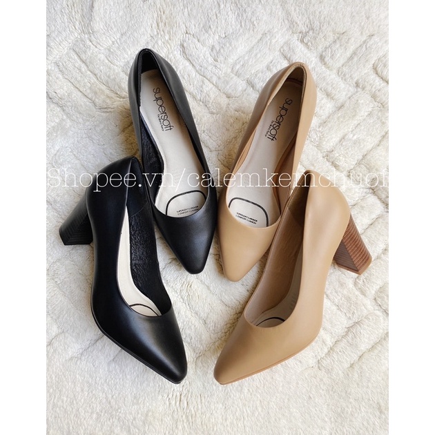 Giày SUPERSOFT gót trụ
