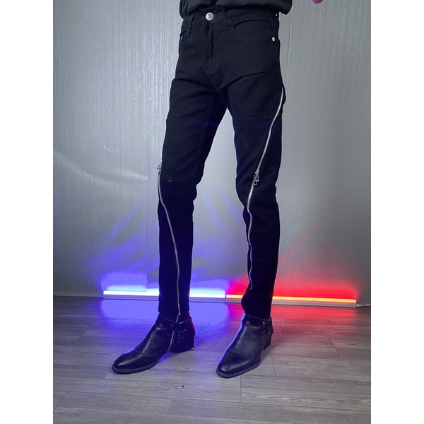QUẦN JEANS 4ZIP CHÉO DÀI