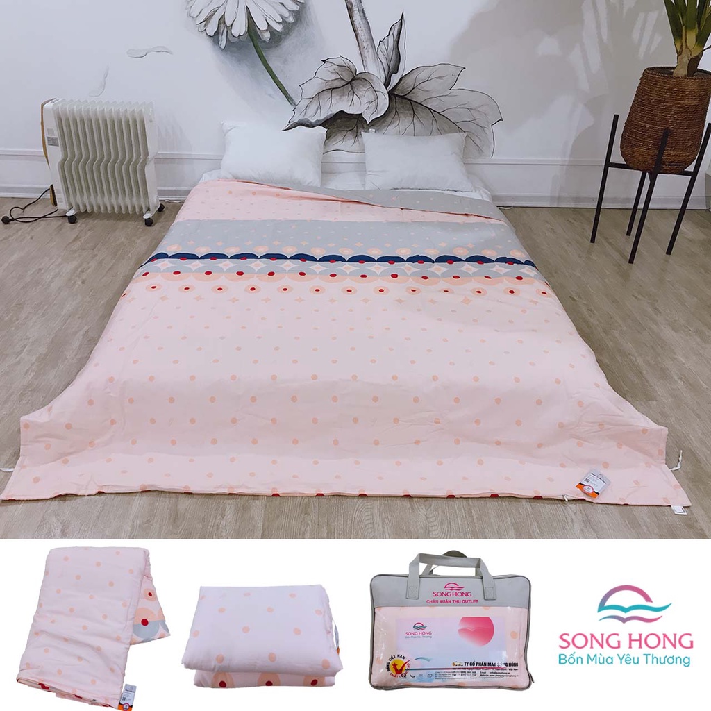 Chăn xuân thu 200x220 Sông Hồng chất cotton