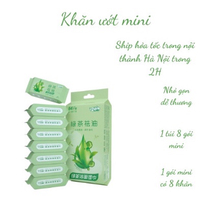 Khăn Giấy Ướt Mini  Bỏ Túi Tiện Lợi