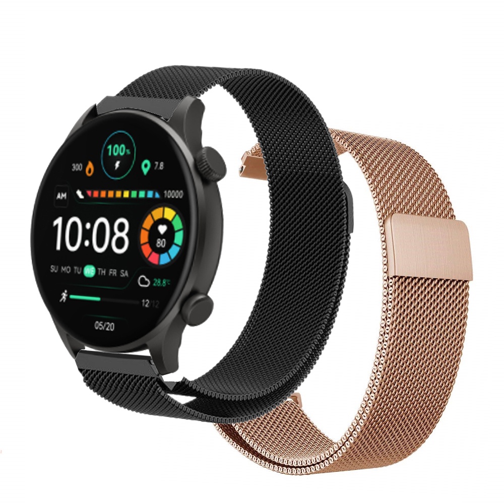Dây Đeo Kim Loại Từ Tính Thay Thế Cho Đồng Hồ Thông Minh xiaomi haylou solar plus rt3 haylou rt2
