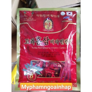 Kẹo hồng sâm 6 năm tuổi vitamin 200gbịch 200g