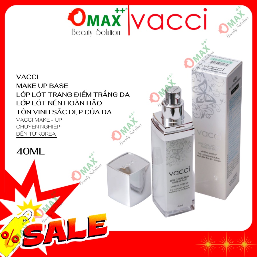 Kem lót trang điểm trắng da cao cấp VACCI – SPF 10