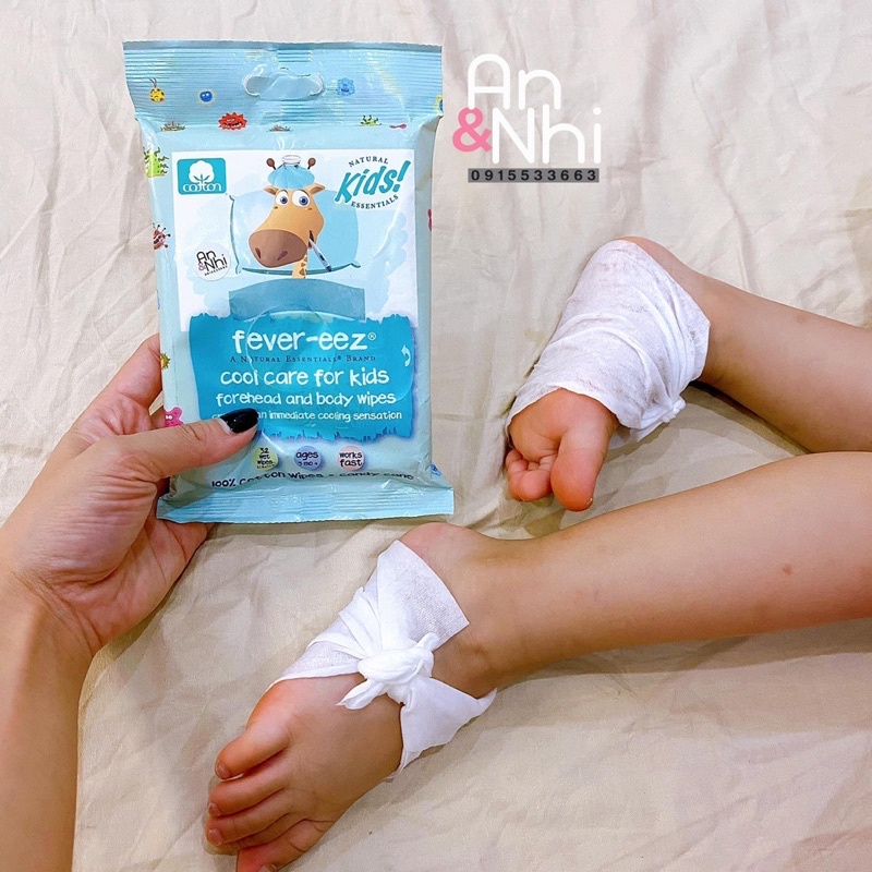 Giấy lau hạ sốt Fever-eez